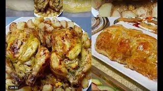 2 recettes poulet r&ocirc;ti  au four et boeuf r&ocirc;ti en cro&ucirc;te facile وصفتين بالعربية و الفرنسية