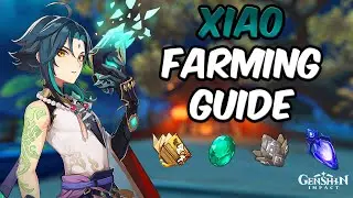 Xiao preparation ( Ascension Material, Talent Domain, Weekly Boss ) |Genshin Impact Farming for Xiao