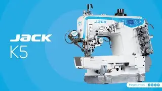 Jack K5 - Máquina de Costura de Recobrir de Base Cilíndrica