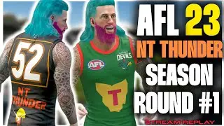 SHARPY VS SHARPY? | ROUND 1 | AFL23 NT THUNDER SEASON MODE | #AFL23 #AFL #GWSHARPY #NTTHUNDER
