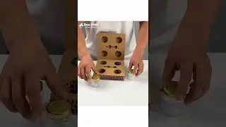 Environmentally friendlyhoney packaging box that does not require a sponge to protect the glass jar!