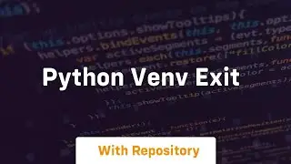 python venv exit