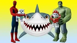 Spiderman 👮 and Hulk 👲 full episodes cartoon. 3D Daddy finger song 🎤
