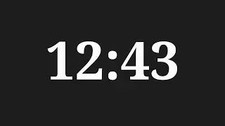 12 Minutes 43 Seconds Countdown Timer