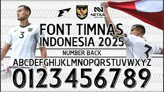 FREE DOWNLOAD FONT TIMNAS INDONESIA 2025 ERSPO NUMBER BACK TTF   JERSEY FONT   FONT FOOTBALL