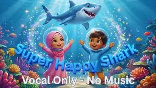 Суперсчастливая акула (только вокал) 🦈 Исламская малышка-акула | Нашид без музыки