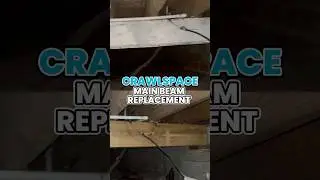 Crawlspace Main Beam Replacement #shorts
