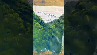 Wait and see the results! My homework paper #painting #bobross