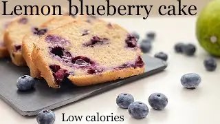 Lemon blueberry cake- eggless | foodessence | Veg Lemon Blueberry Cake Recipe.