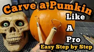 Epic How to carve a pumpkin like a Pro. Step by step with basic tools.