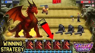 Six 6 Legendary Dragon Cards Winning Strategy! Castle Crush 