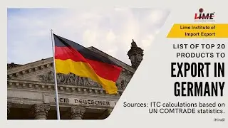 Top 20 Products to Export in Germany from India | Best Opportunities in Exports | Lime Institute