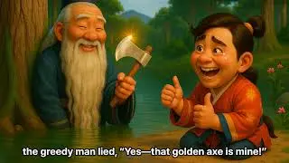 [Korean Traditional Folktale] The Golden Axe and the Silver Axe