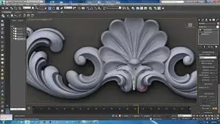 carving modeling in 3ds max pt2 | carving modeling| classic modeling tutorial | Modeling Ornamental