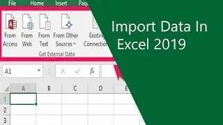 Import data in Excel From external source