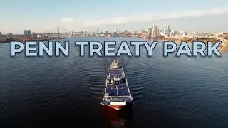 Philadelphia Penn Treaty Park Drone 4K