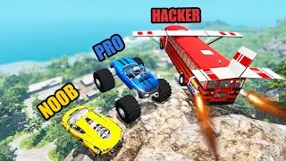NOOB vs PRO vs HACKER #38 - Beamng drive
