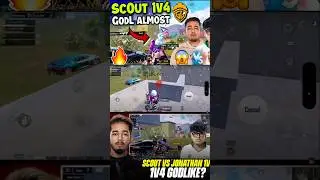 Scout_op 1v4 vs Godlike? 🫡 Scout vs Jonathan 1v4 🥶 Scout 1v4 clutch ⚡ @officialscoutop