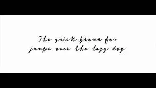 Cursive signa script variable font in action