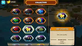 FIRST 100% COMPLETE FISH COLLECTION! (all black border and shiny) BTD6 Frontier Legends