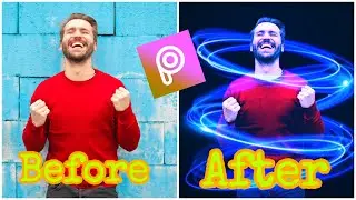 amazing neon spiral editing | Picsart photo editing | picsart tutorial.
