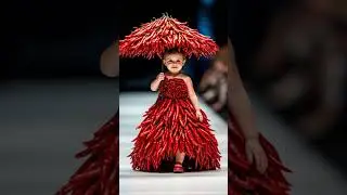Cute Kids in Realistic Vegetables Costumes at the Baby Fashion Show! 🍆🧄🥑👶✨