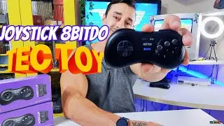 Joystick 8BitDo TECTOY, Unboxing e an&aacute;lise!