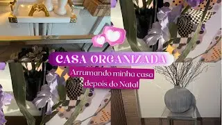 Arrumando a casa depois do Natal por aqui EUA