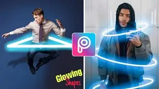glowing Neon shapes editing in picsart | Soloking AR