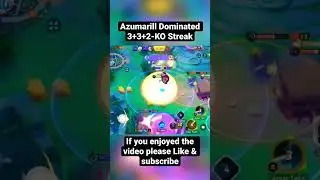 Azumarill Dominated 3+3+2-KO Streak #shorts #azumarill #pokemonunite #bioengineergaming #build