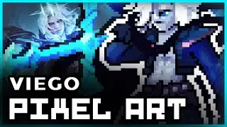 LOL Viego in Pixel art - Time lapse workflow