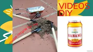 VIDEOS DIY - Make a turtle car from cans - Items made from cans.