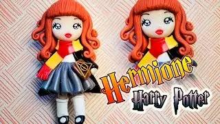 Chibi Hermione Harry Potter, fimo Polymer Clay
