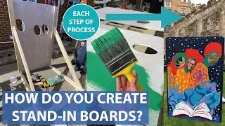 Building and Painting Shakespeare Stand-In Boards | Art Installation Durham
