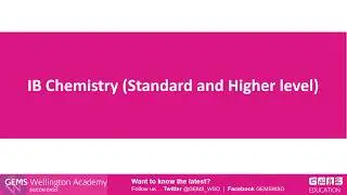 Introduction to IB Chemistry