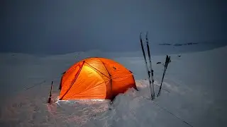 Solo Winter Camping at 1200 Meters | -15&deg;C | in 3-Season Tent