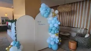 Baby Shower Balloon Backdrop in Winter Garden, FL | Custom Event Decor