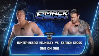 Хантер Херст Хелмсли против Карриона Кросса в симуляторе WWE 2K25.