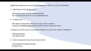 Conversatieles #5: voegwoorden (moeilijker)