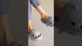 Product Link in Comments & Description - Quick Drying Super Comfy Shark Slippers