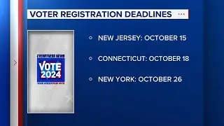 Voter registration deadlines in the Tri-State
