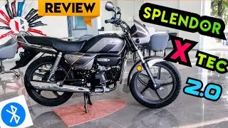 New Hero Splendor + Xtec 2.0 Review ! Bluetooth Digital Meter , Hazard , Charging Port , 70km/l Ave.