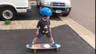 Ethan skateboarding