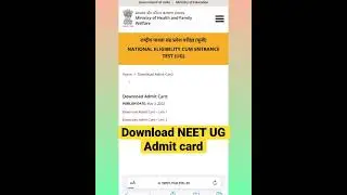 NEET admit card released ,How to download neet admit card 2023 #neet2023 #mbbs #neetadmitcard