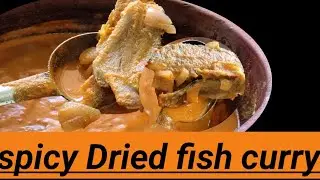 Spicy dried fish curry