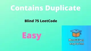 Array 1.3 | Contains Duplicate | Blind 75 Leetcode  | C++ | Interview Placement | Leetcode 217