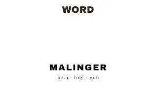 Malinger #shorts #short #pronunciation #vocabulary #gre #toefl #ielts