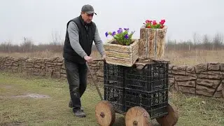 ТРИ ОЧЕНЬ РАЗНЫЕ ИДЕИ ИЗ ОДИНАКОВЫХ ПЛАСТИКОВЫХ ЯЩИКОВ! 