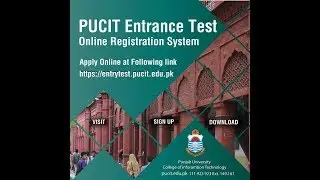 How to Apply Online for PUCIT ADMISSION