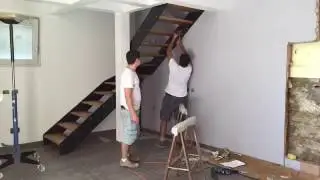 Montaggio scala in time lapse LASER